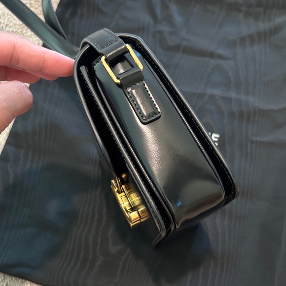 Celine Black Crossbody Bag with Gold Accent - Picture 4 of 10